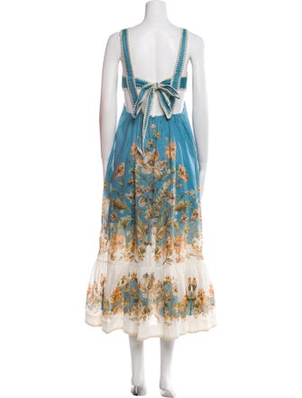Zimmermann Floral Print Long Dress