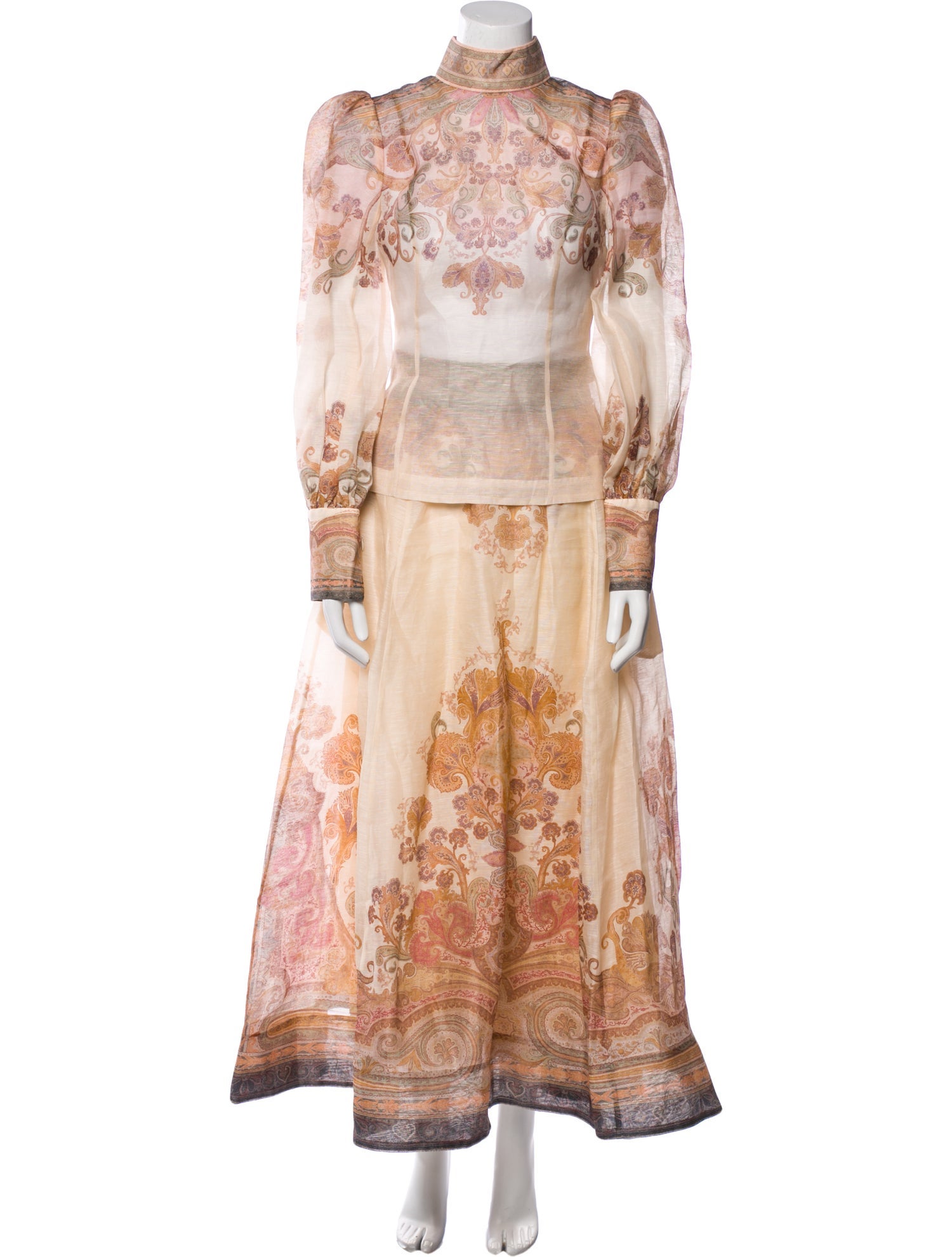 Zimmermann Linen Floral Print Skirt Set w/ Tags