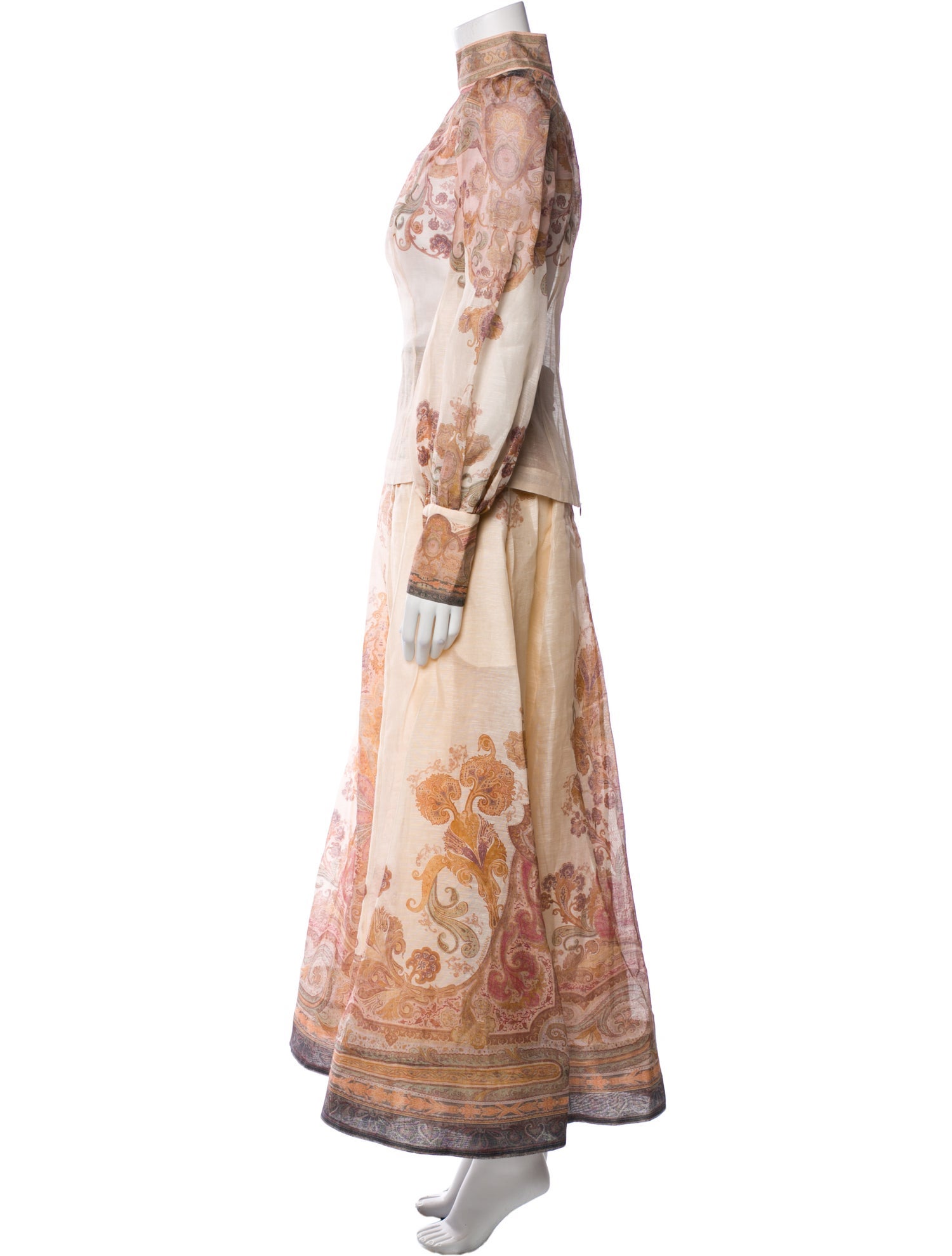 Zimmermann Linen Floral Print Skirt Set w/ Tags