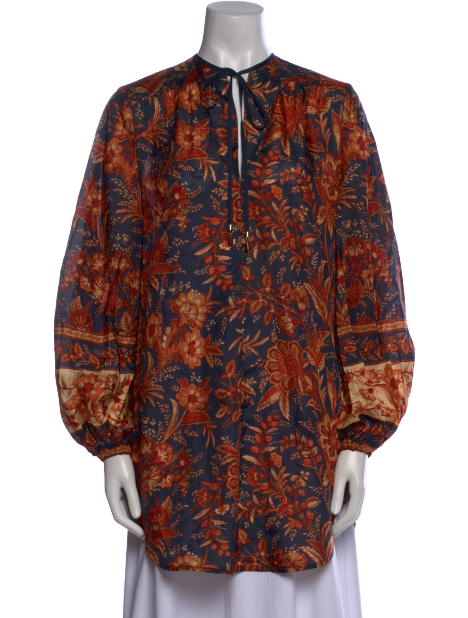 Zimmermann Silk Floral Print Tunic