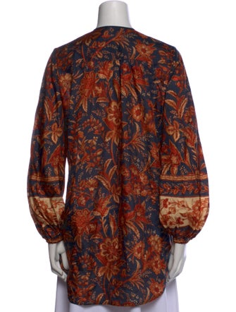 Zimmermann Silk Floral Print Tunic