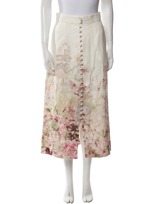 Zimmermann Linen Midi Length Skirt
