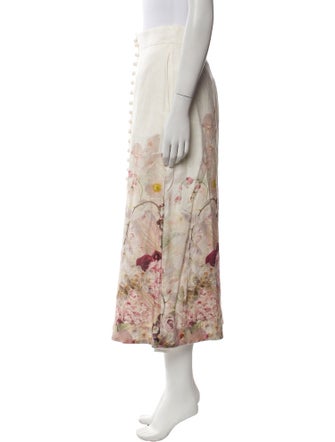 Zimmermann Linen Midi Length Skirt