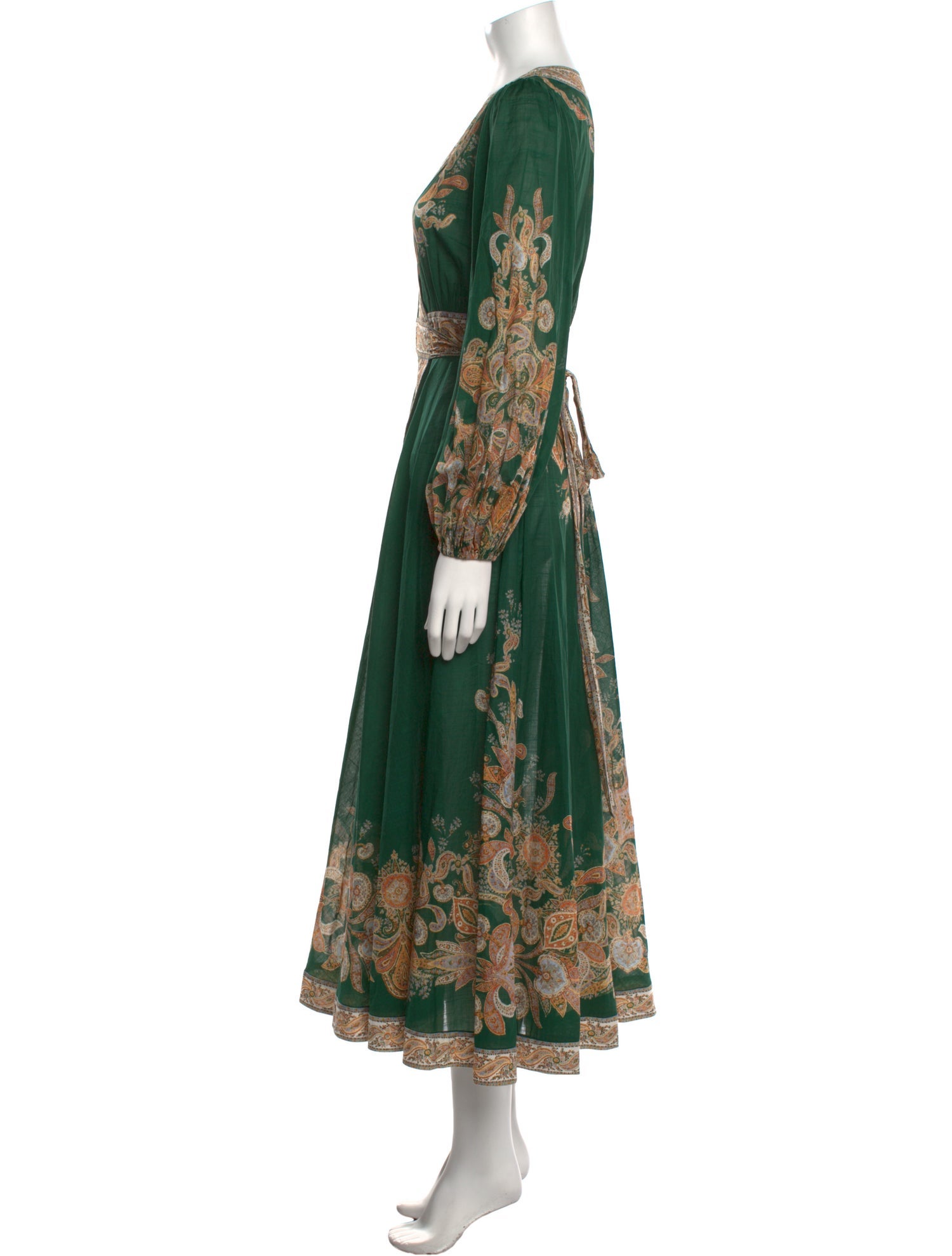 Zimmermann Paisley Print Long Dress