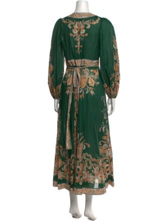 Zimmermann Paisley Print Long Dress