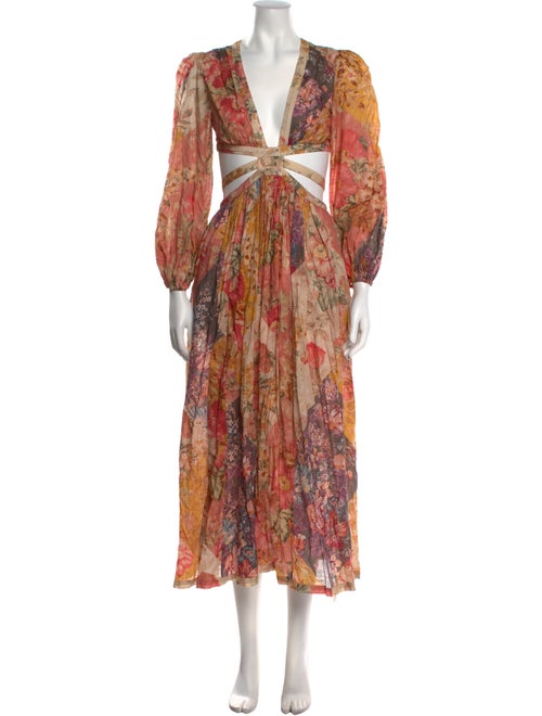 Zimmermann Floral Print Long Dress