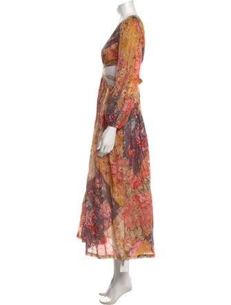 Zimmermann Floral Print Long Dress