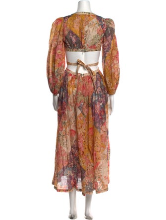 Zimmermann Floral Print Long Dress