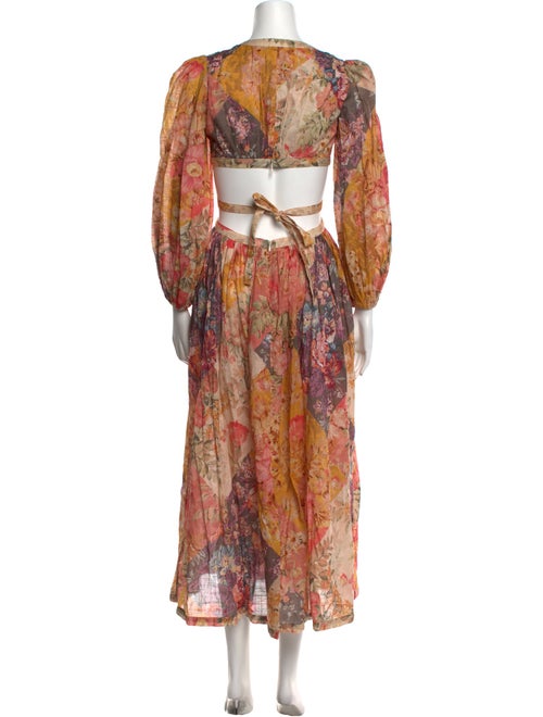 Zimmermann Floral Print Long Dress