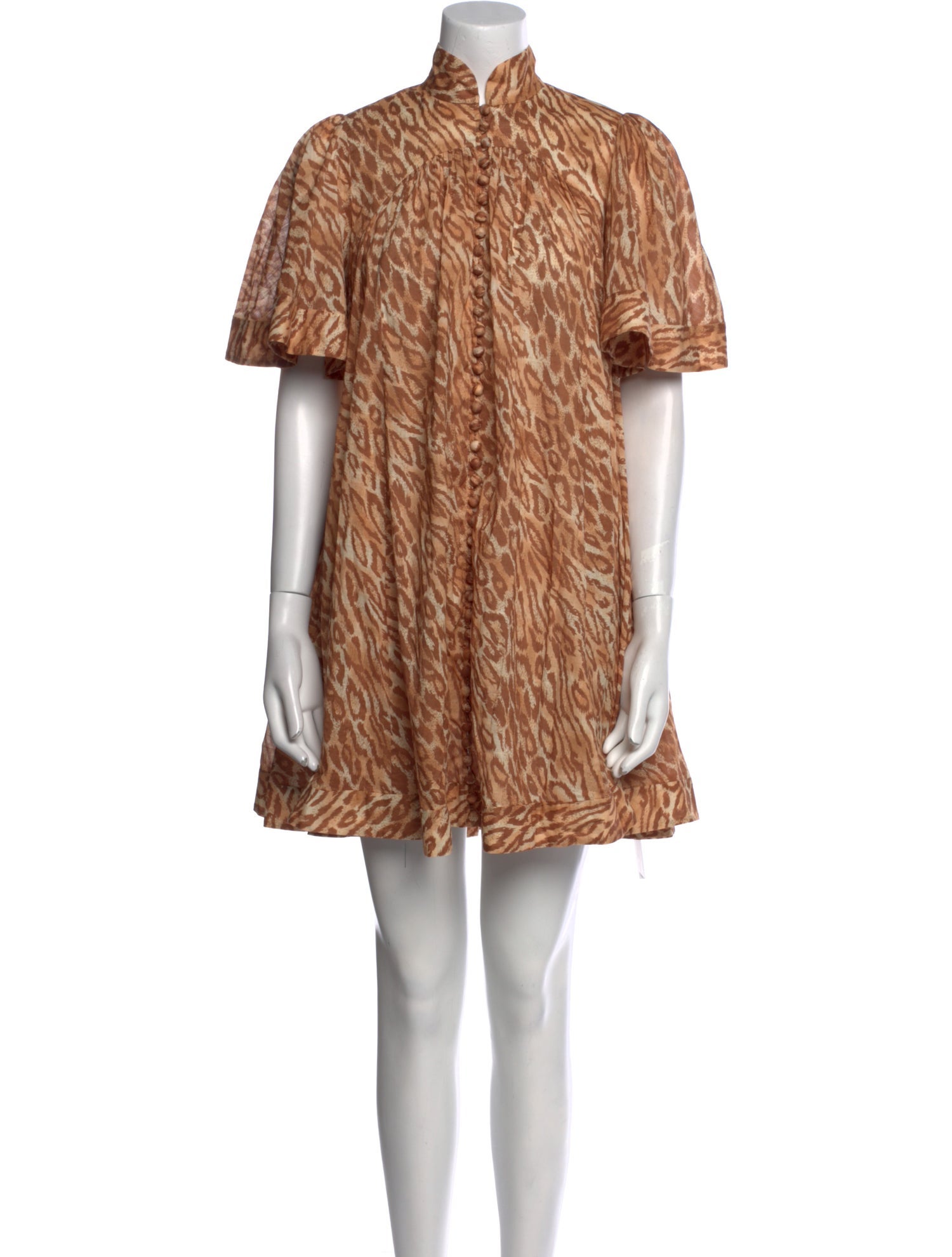 Zimmermann Animal Print Knee-Length Dress