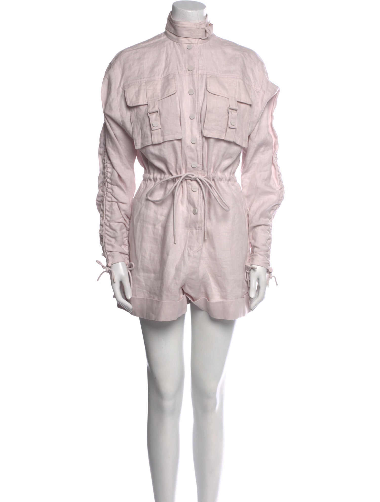 Zimmermann Utility Playsuit Linen Romper