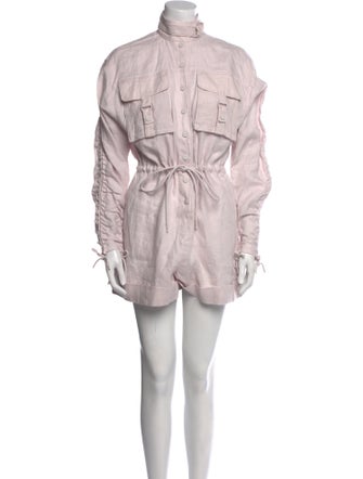 Zimmermann Utility Playsuit Linen Romper