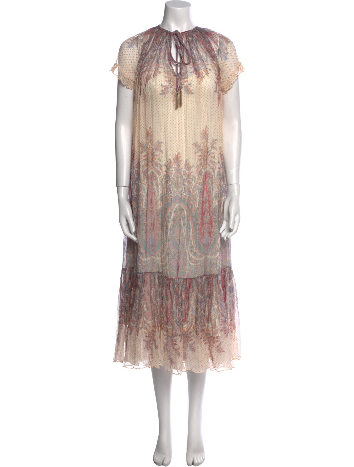 Zimmermann Paisley Print Midi Length Dress