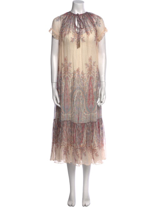 Zimmermann Paisley Print Midi Length Dress