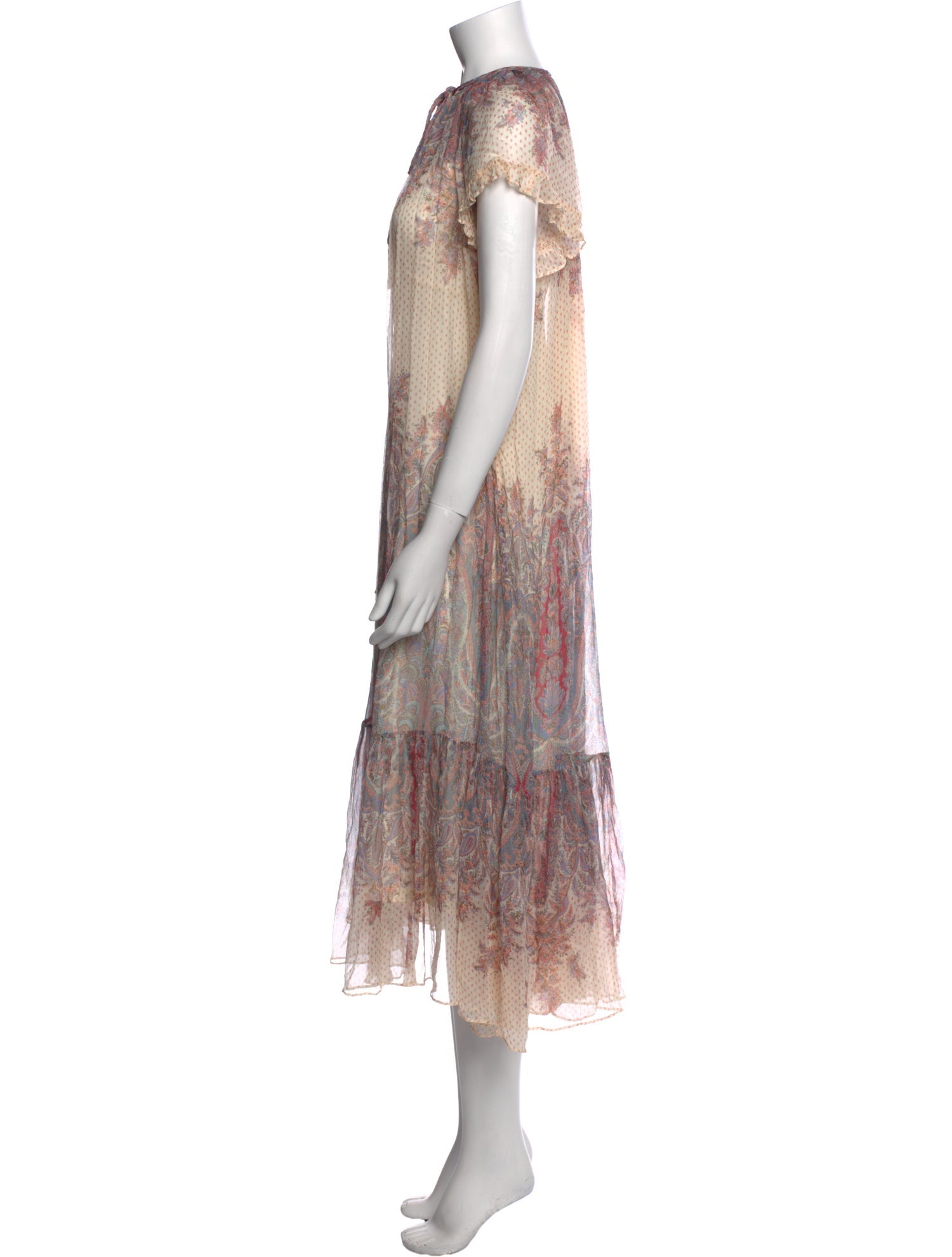 Zimmermann Paisley Print Midi Length Dress