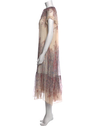 Zimmermann Paisley Print Midi Length Dress