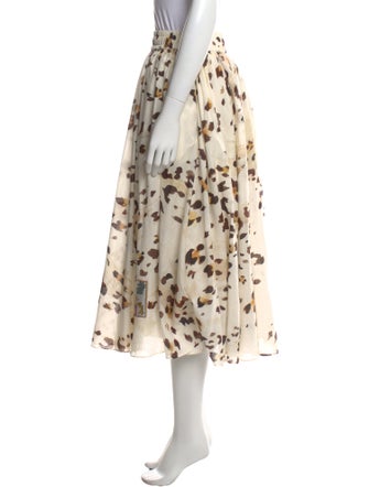 Zimmermann Animal Print Midi Length Skirt