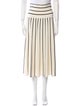Zimmermann Striped Midi Length Skirt