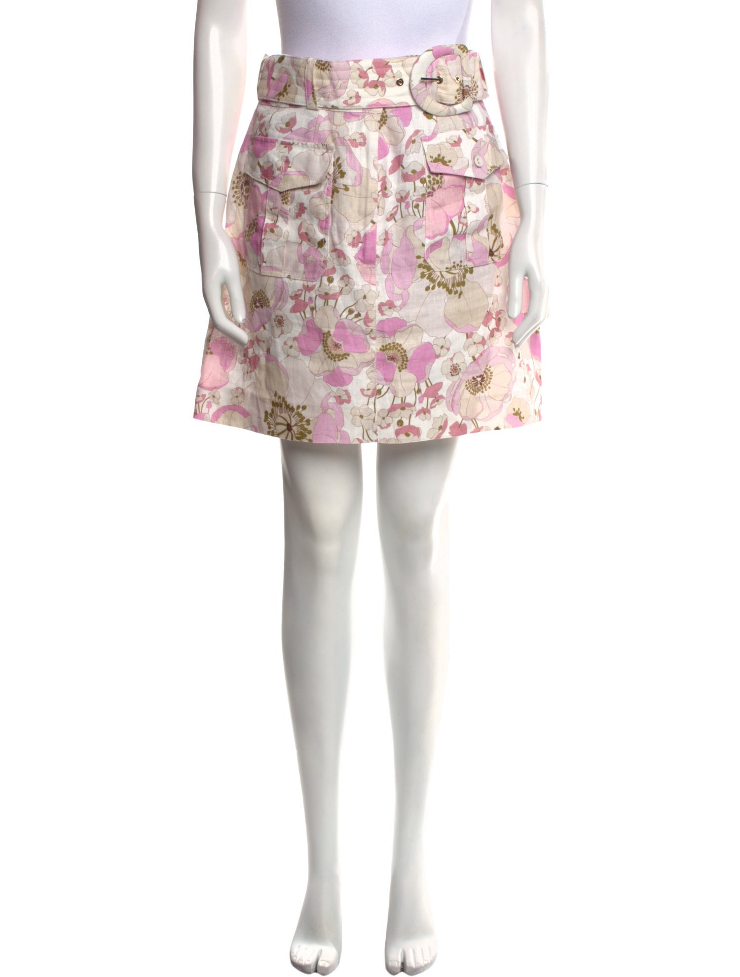 Zimmermann Linen Mini Skirt