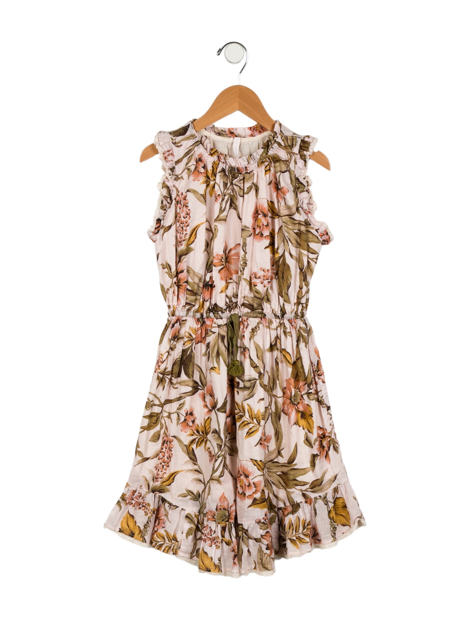 Zimmermann Girls' Lace Trimmed Dress