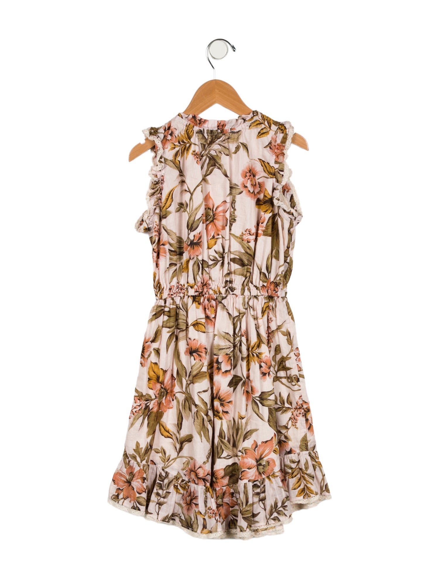 Zimmermann Girls' Lace Trimmed Dress