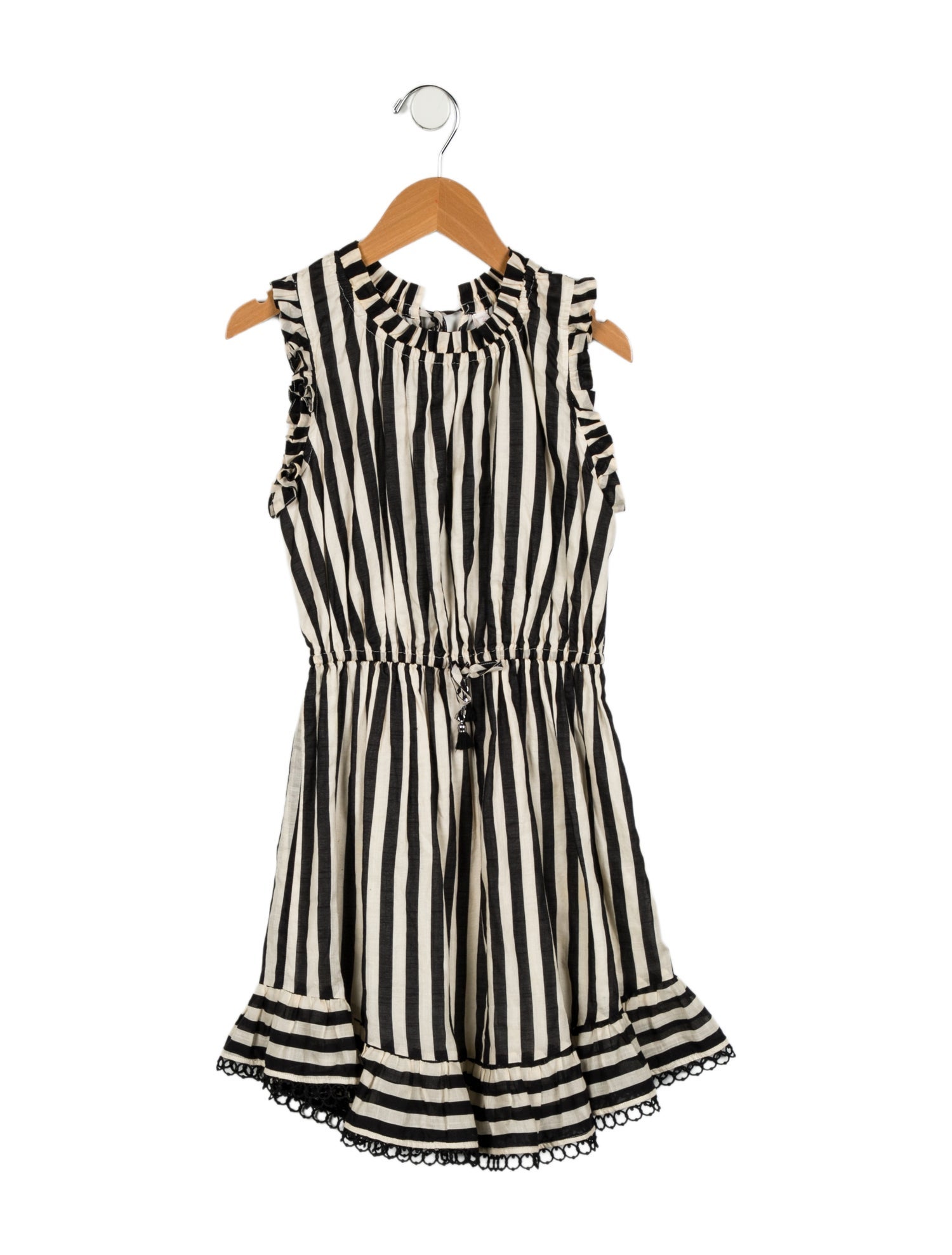 Zimmermann Girls' Striped Short Sleeve Dress