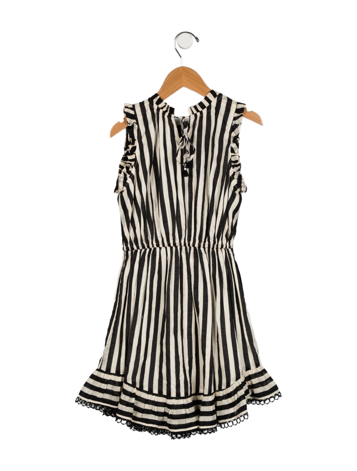 Zimmermann Girls' Striped Short Sleeve Dress