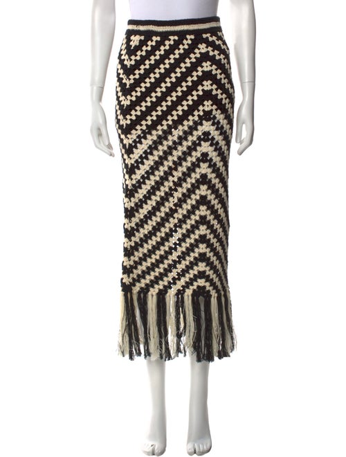 Zimmermann Striped Midi Length Skirt