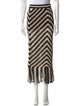 Zimmermann Striped Midi Length Skirt