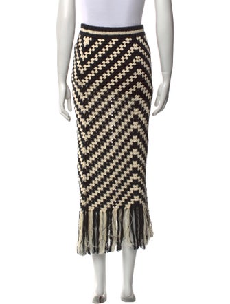 Zimmermann Striped Midi Length Skirt