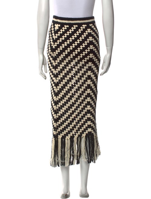 Zimmermann Striped Midi Length Skirt