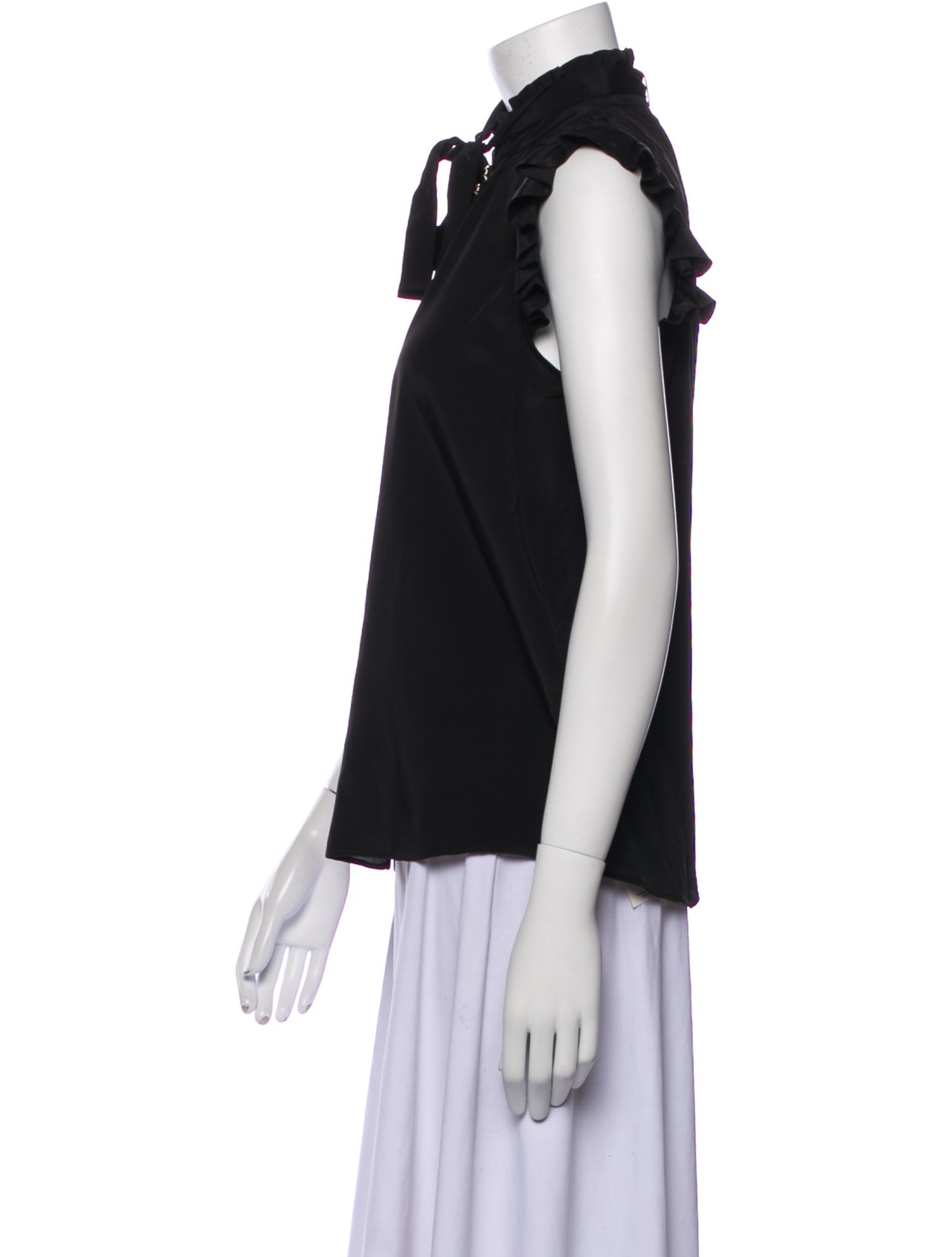 Zimmermann Mock Neck Sleeveless Blouse