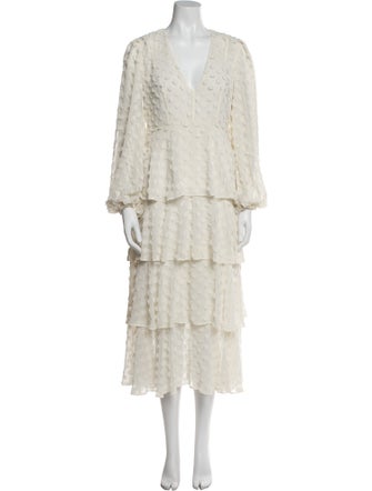 Zimmermann V-Neck Long Dress
