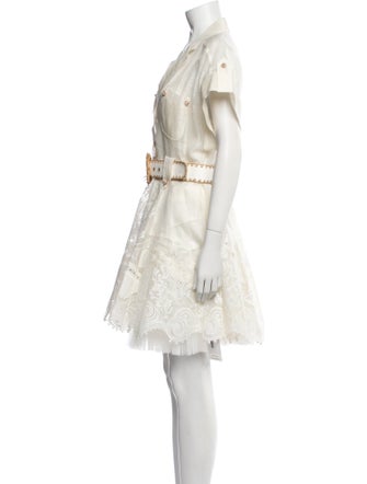 Zimmermann Linen Embroidered Accent Dress Set