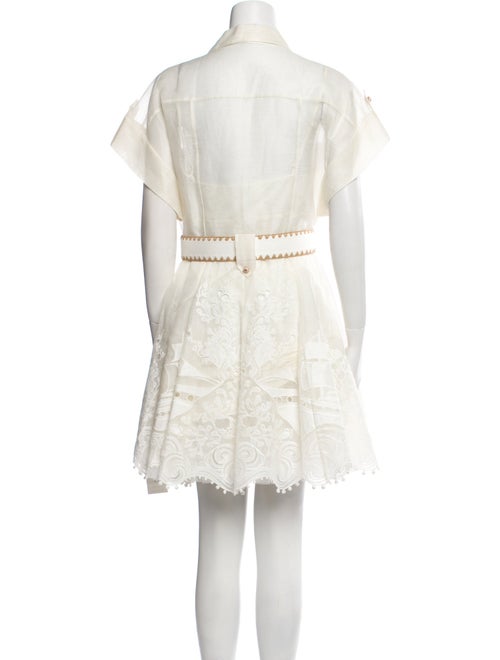 Zimmermann Linen Embroidered Accent Dress Set