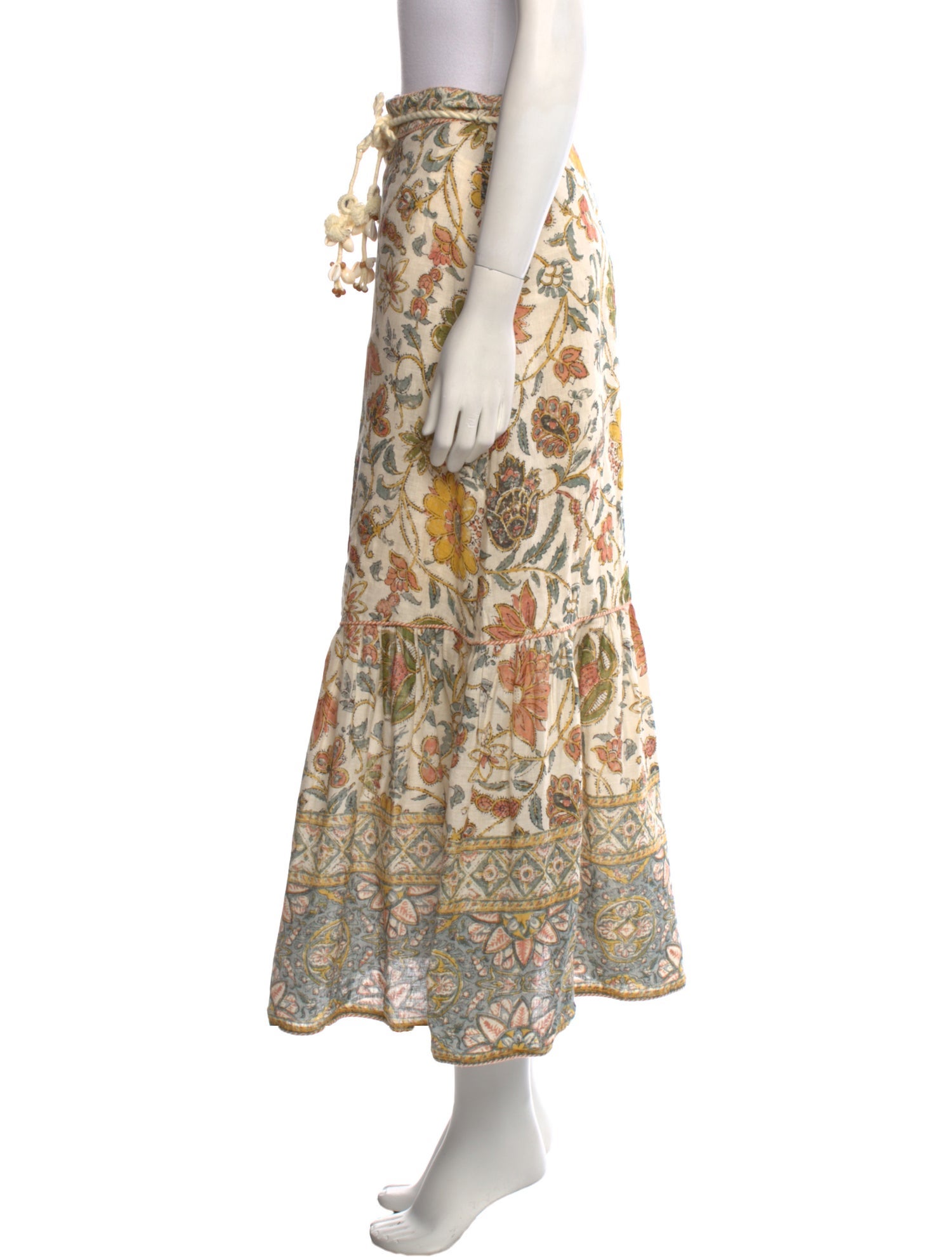 Zimmermann Linen Midi Length Skirt