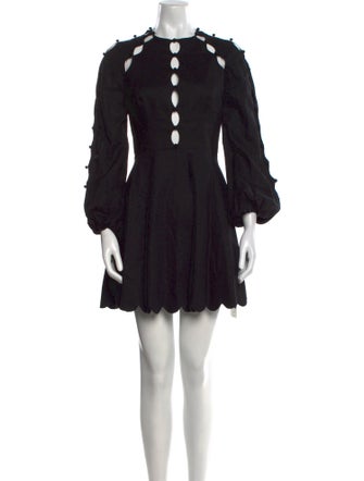 Zimmermann Crew Neck Mini Dress