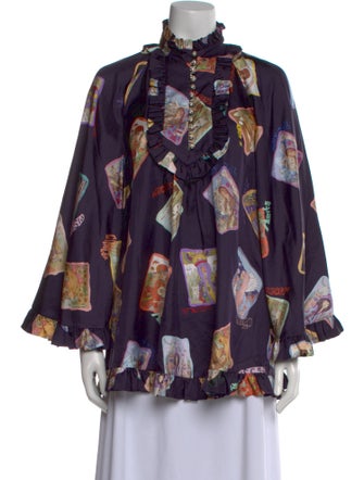 Zimmermann Silk Floral Print Blouse
