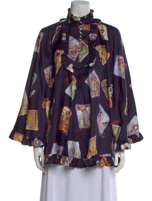 Zimmermann Silk Floral Print Blouse