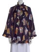 Zimmermann Silk Floral Print Blouse