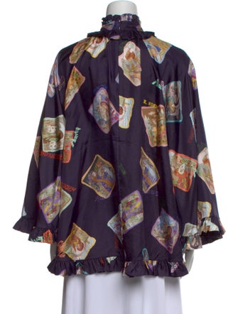 Zimmermann Silk Floral Print Blouse