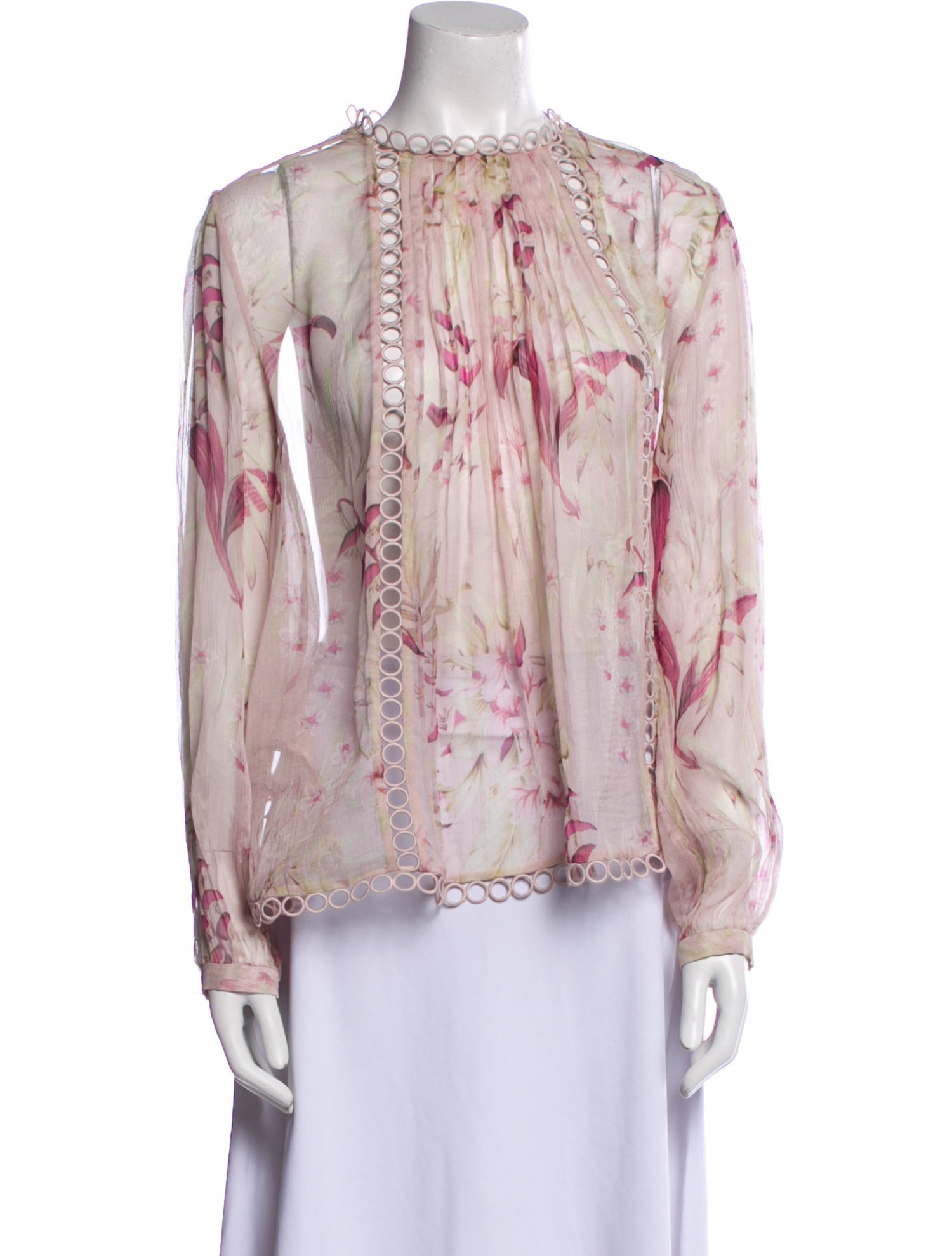Zimmermann Silk Floral Print Blouse