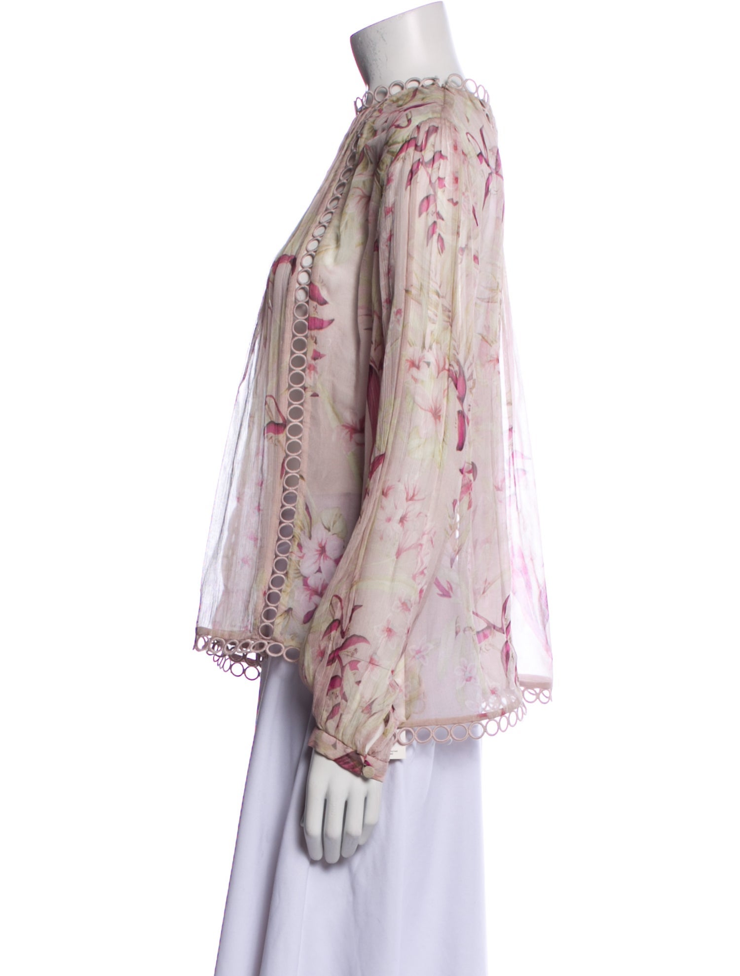 Zimmermann Silk Floral Print Blouse