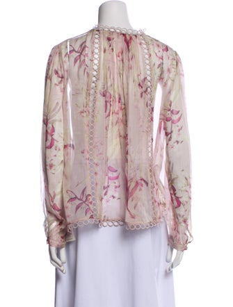 Zimmermann Silk Floral Print Blouse