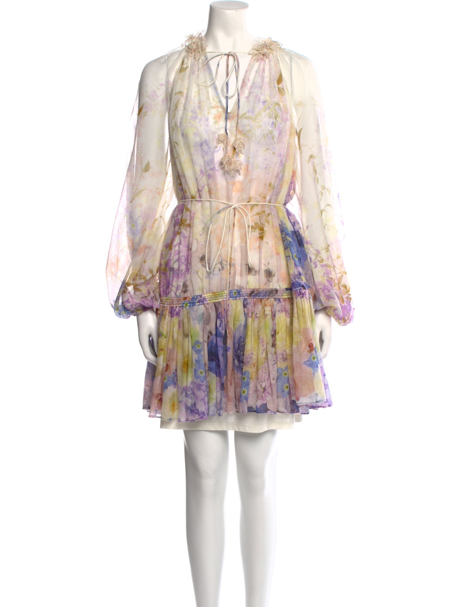 Zimmermann Floral Print Mini Dress