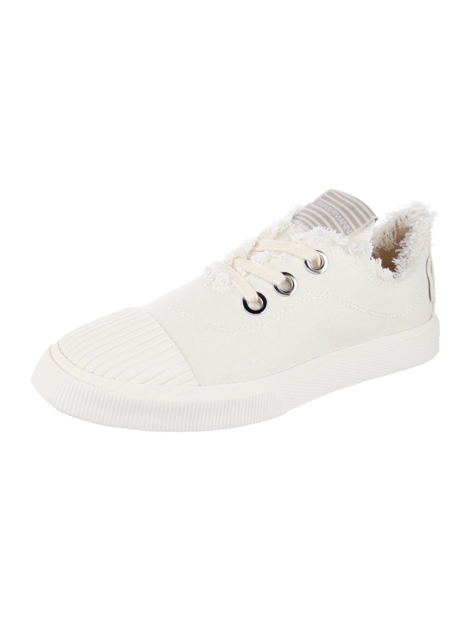 Zimmermann Canvas Raw-Edge Trim Sneakers w/ Tags
