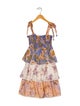 Zimmermann Girls Sleeveless Floral Ruffle Dress