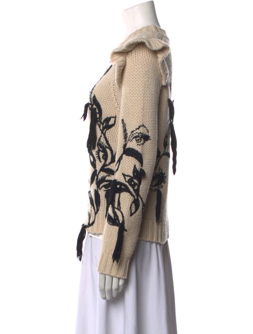 Zimmermann Merino Wool Floral Print Sweater