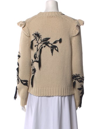 Zimmermann Merino Wool Floral Print Sweater