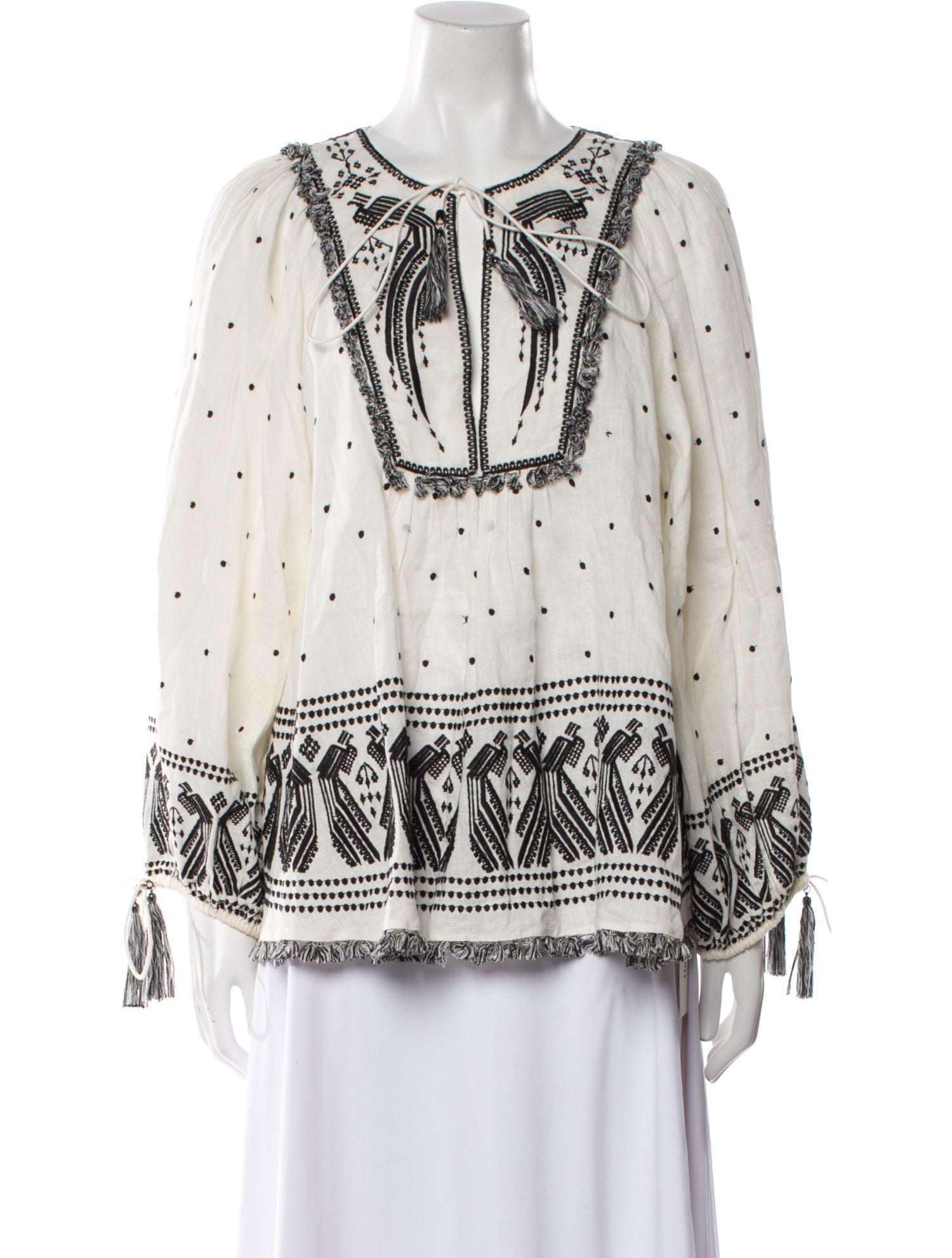 Zimmermann Linen Printed Blouse